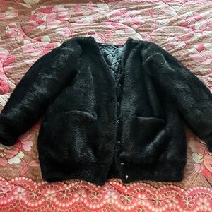 Alexander Wang Fuzzy Cardigan